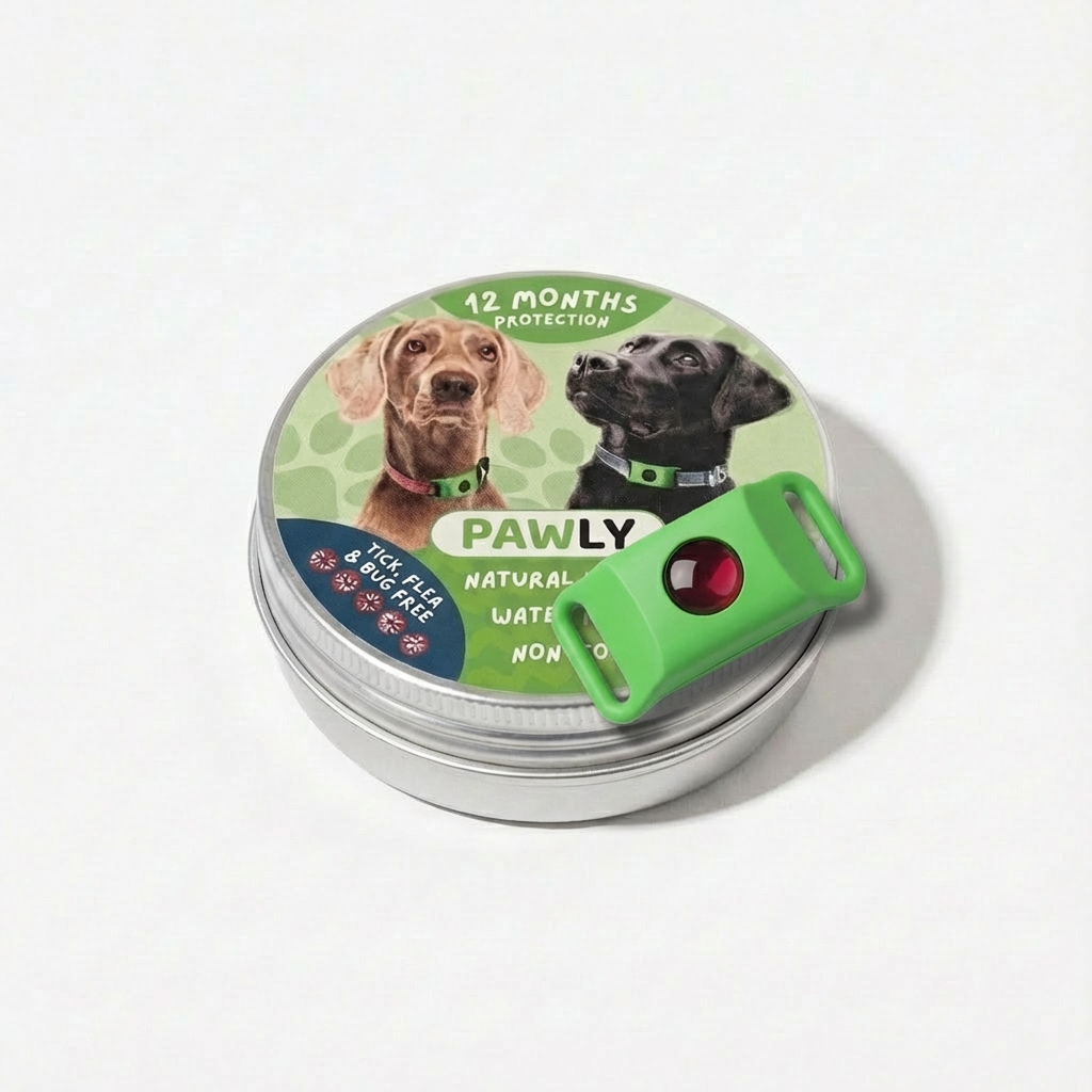 Pawly™ Flea & Tick Collar – 12 Months of Natural Protection for Dogs